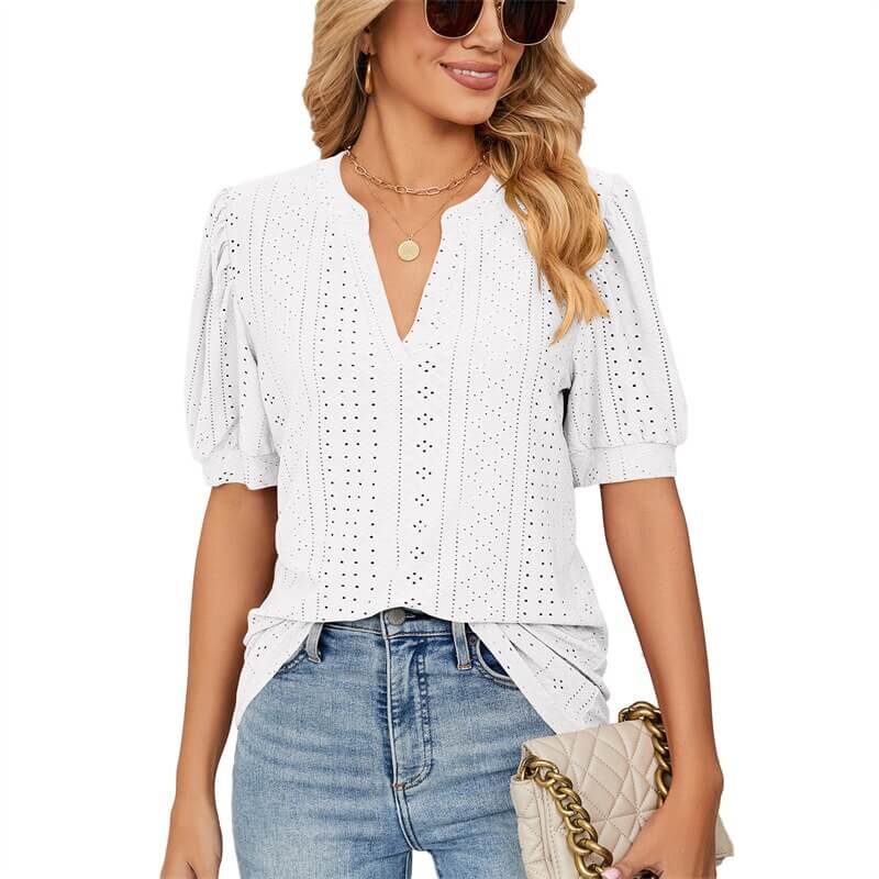 Blusa Casual Gladíolo Branco / P 49