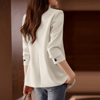 Blazer Feminino Casual Bege 8
