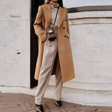 Casaco Feminino Longo de Lã Batida Yael