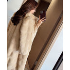 Casaco Feminino Longo Bege 02