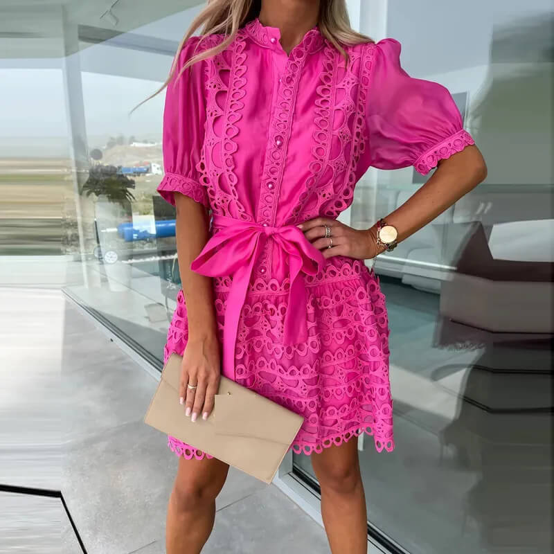 Vestido Curto Rosa 1