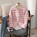 Jaqueta Feminina Puffer Impermeável Rosa Claro 05