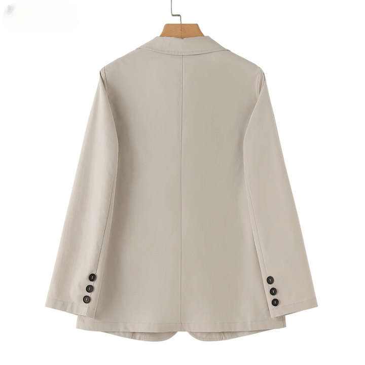 Blazer Feminino Casual Bege 11