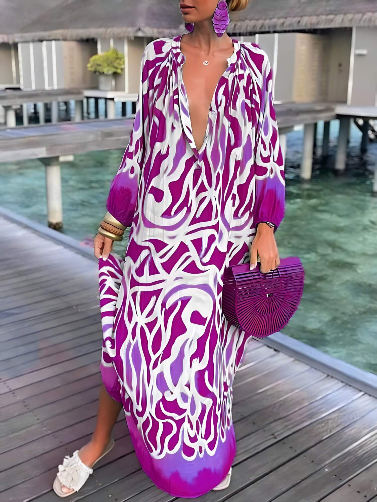 Vestido Longo Roxo 4