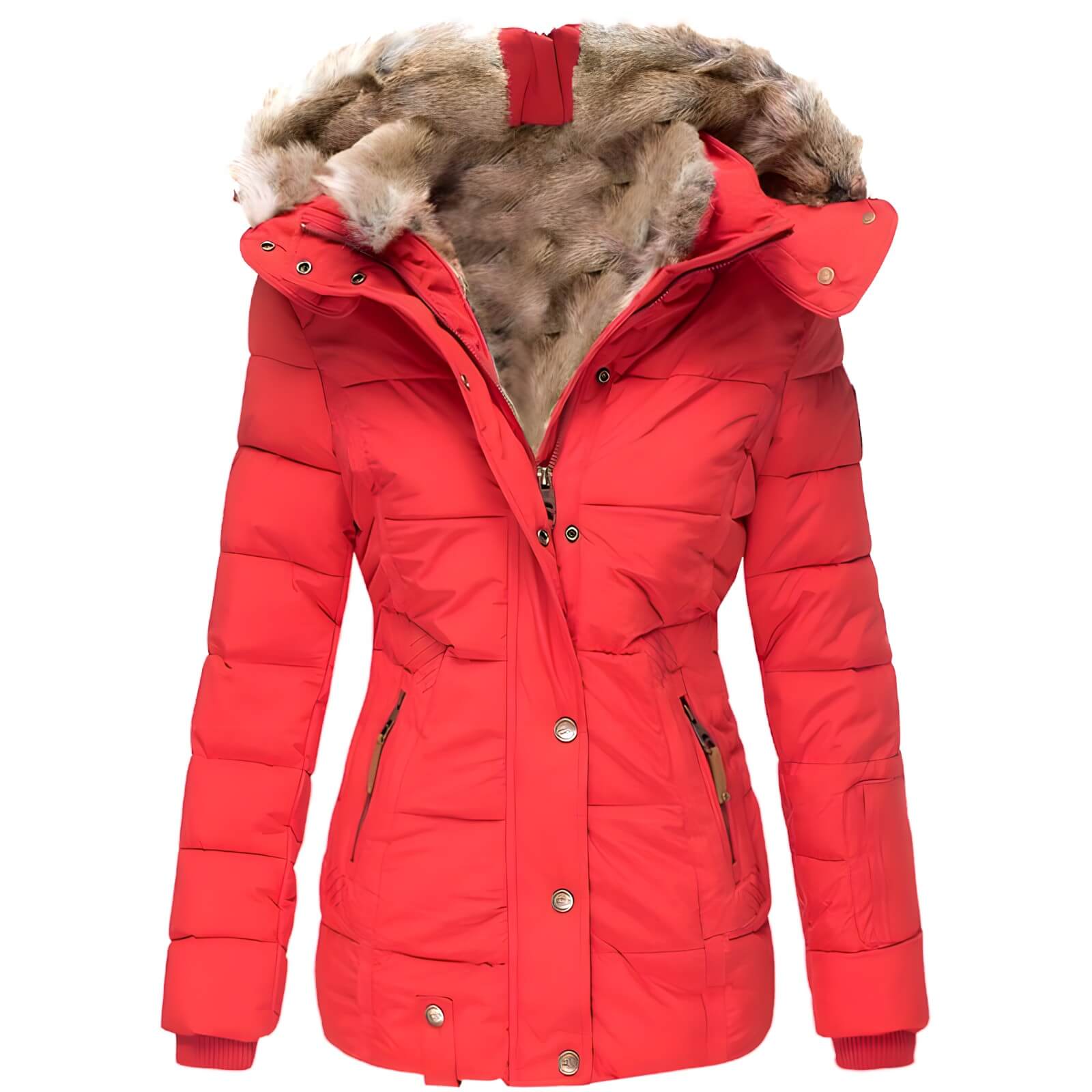 Jaqueta Feminina Puff Forrada Vermelho 6
