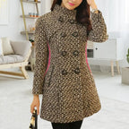 Casaco Feminino Elegante Marrom 03