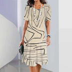 Vestido Midi Estampado Reyna