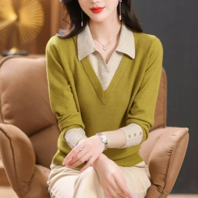 Suéter Casual Feminino Verde 5