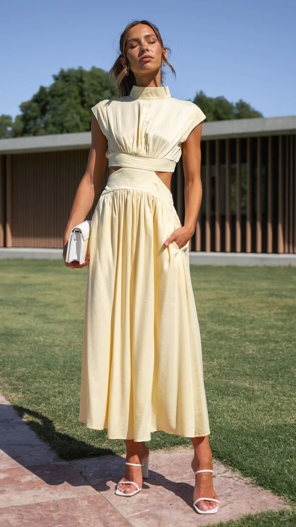 Vestido Maxi Amarelo 17