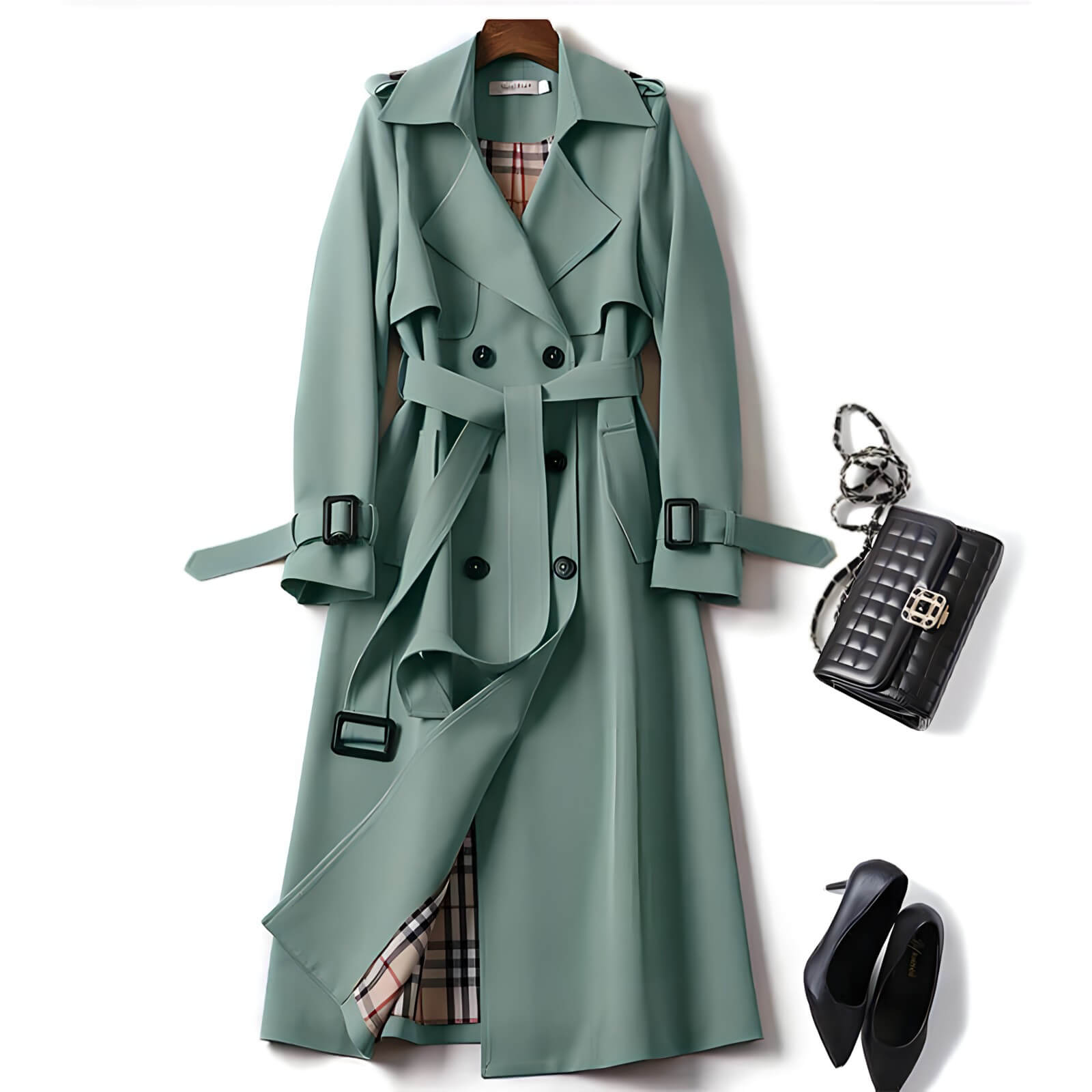 Casaco Feminino Trench Verde 8
