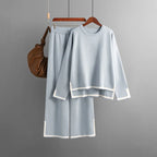 Conjunto Feminino de Malha Cinza 15