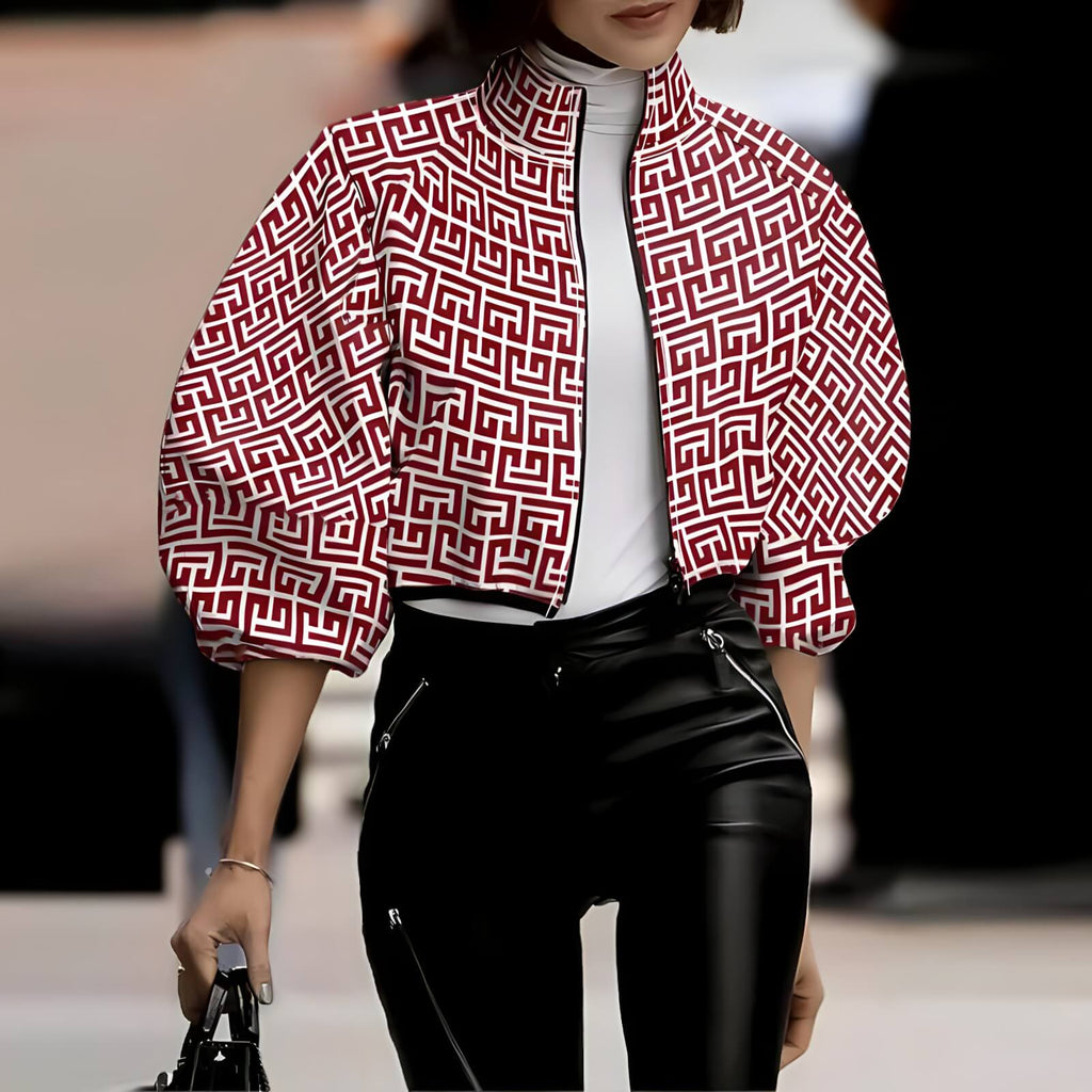 Jaqueta Feminina Bomber Vermelho 2