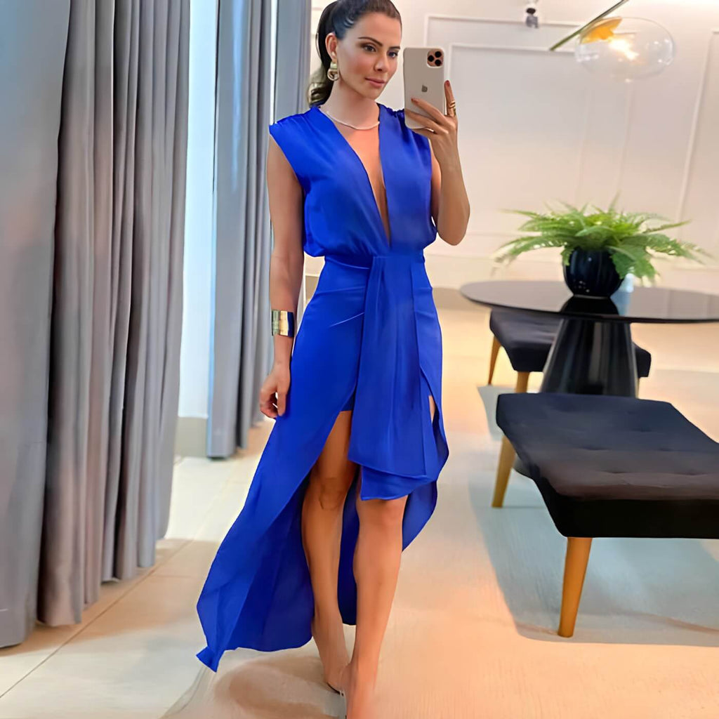 Vestido Mídi Azul 5