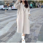 Casaco Feminino Longo de Lã Batida Isidro