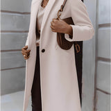 Casaco Feminino Alongado de Lã Batida Calais