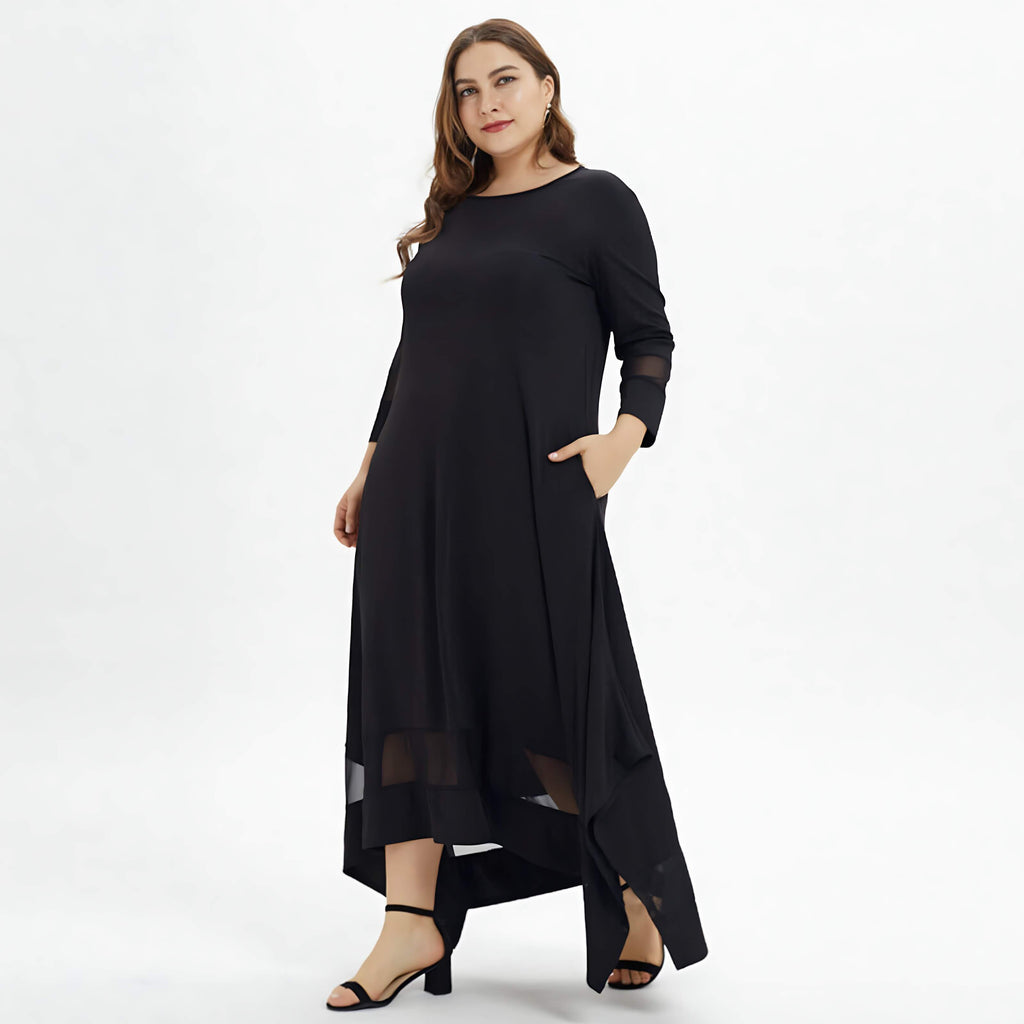 Vestido Longo Plus Size Preto 5
