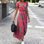 Vestido Mídi Transpassado Rosa 3