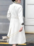 Casaco Feminino de Lã Batida Branco 4