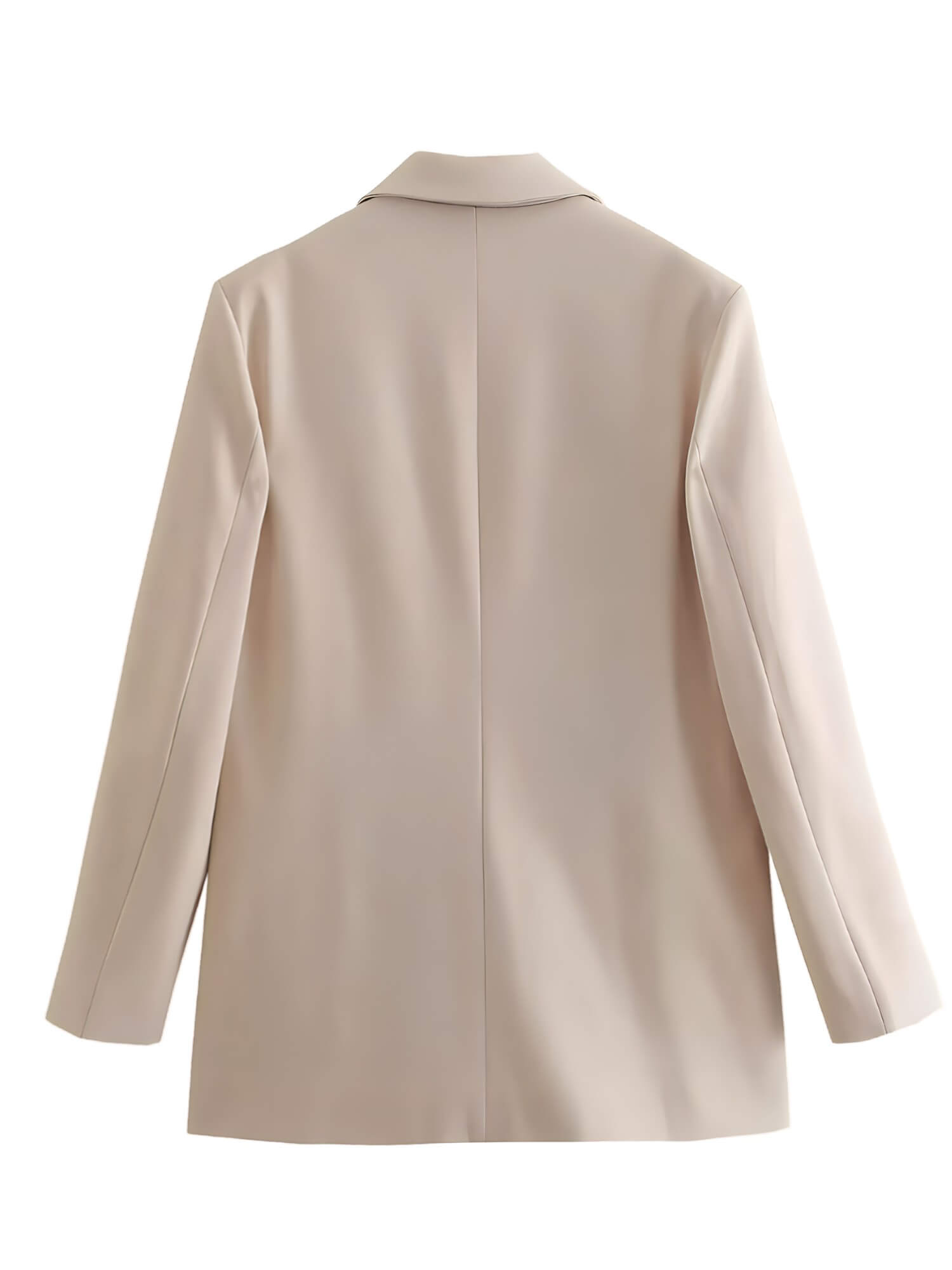 Blazer Alongado Oversized Bege 8