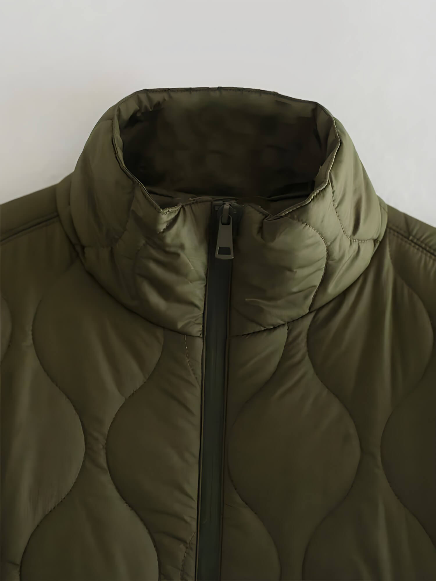 Jaqueta Feminina Puffer Verde Militar 4