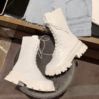 Coturno Feminino Cano Médio Tratorado Castle