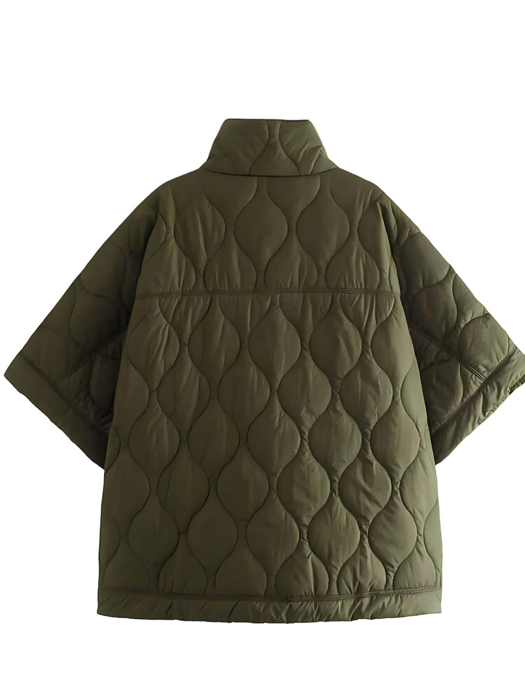 Jaqueta Feminina Puffer Verde Militar 3