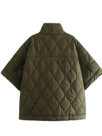 Jaqueta Feminina Puffer Verde Militar 3