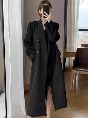 Casaco Feminino Longo Preto 4