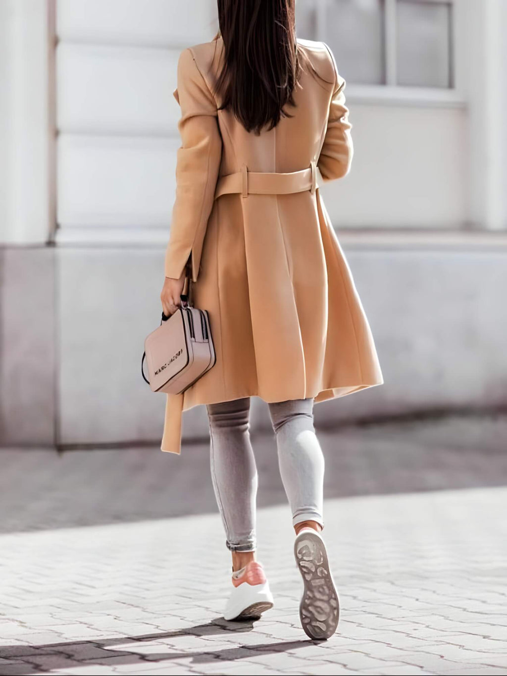 Casaco Feminino Longo Oversized Bege 2