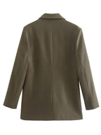 Blazer Alongado Oversized Marrom 6