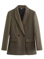 Blazer Alongado Oversized Marrom 5