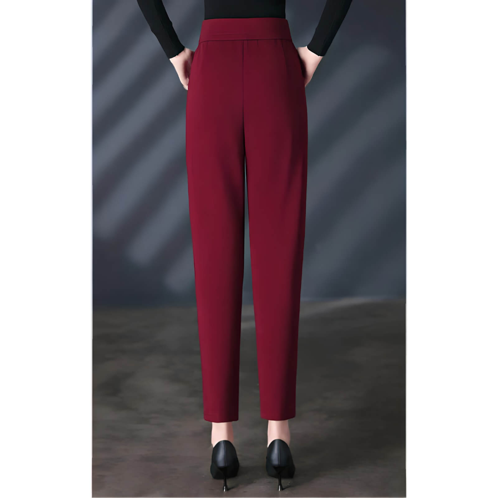 Calça Feminina Casual Bordô 11