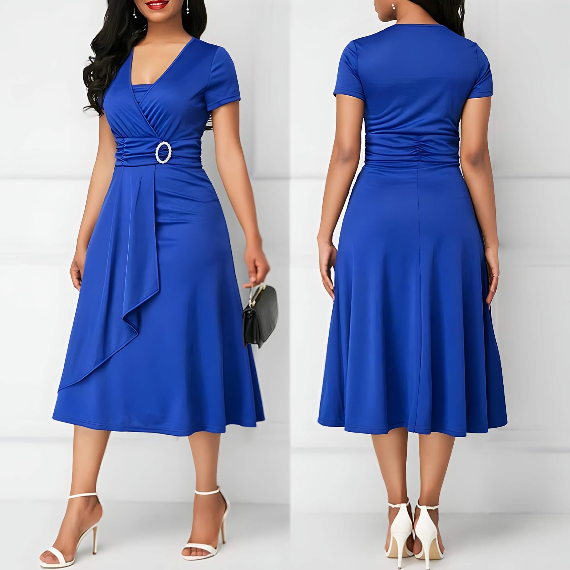 Vestido Mídi Azul 2