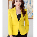 Blazer Casual de Alfaiataria Amarelo 9