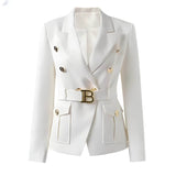 Blazer Casual com Cinto Chaillot