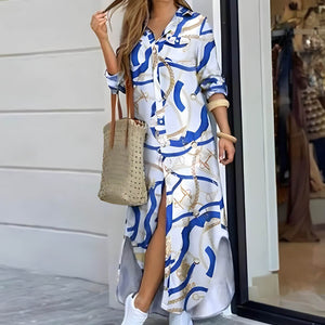 Vestido Longo com Abotoamento Branco 9