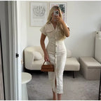 Vestido Midi Off White 02