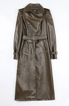 Casaco Feminino Trench Marrom 01