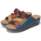 Sandália Confortável Rocco Azul Cruzado / 33 Sapatos 19