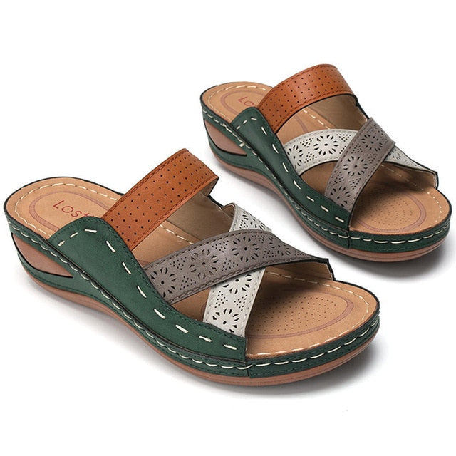 Sandália Confortável Rocco Verde Militar / 33 Sapatos 19