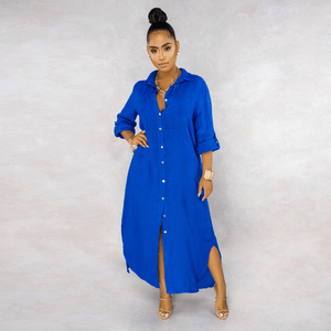 Vestido Longo de Linho Feminino