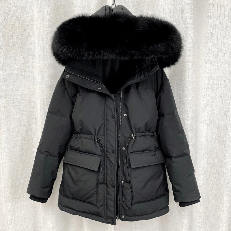 Jaqueta Feminina de Parka Preto 2