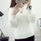 Suéter Feminino Felpudo Branco 3