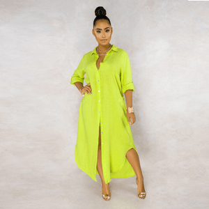 Vestido Longo de Linho Feminino