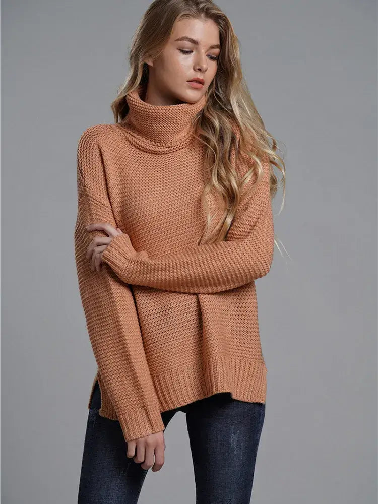 Suéter Gola Alta Feminino Rose 1