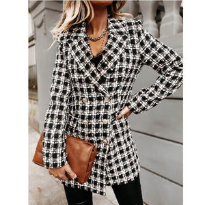 Casaco Feminino Casual Preto e Cinza 11