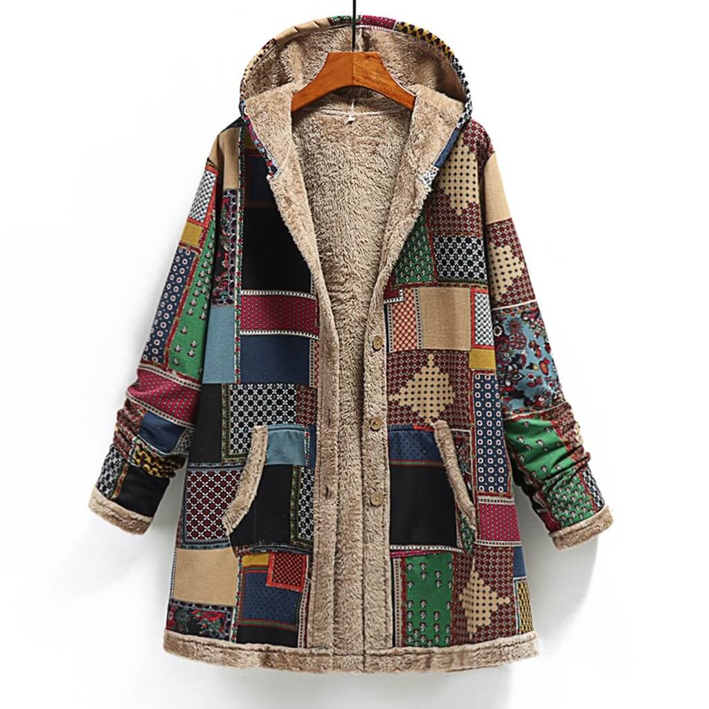 Casaco Feminino Vintage Forrado Verde 4