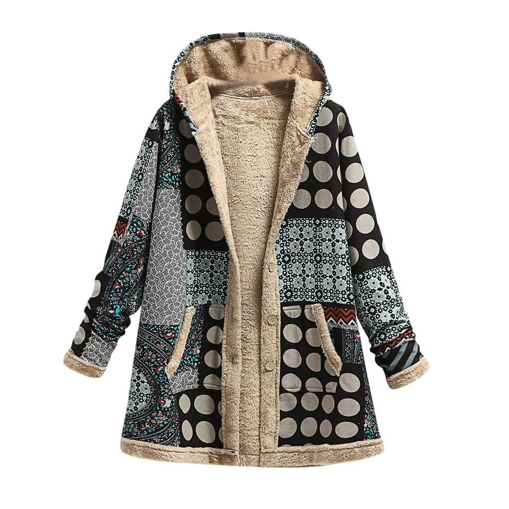 Casaco Feminino Vintage Forrado Cinza 6