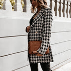 Casaco Feminino Casual Preto e Cinza 12