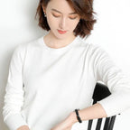 Suéter Feminino Casual Clássico Branco